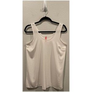SPANX Antique White Round Neck Sleeveless Top